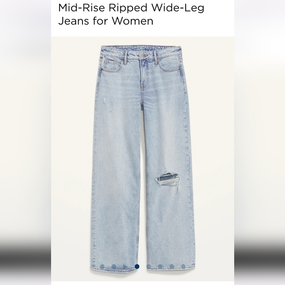 NWT Wide leg midrise jeans (20w) - Picture 1 of 5